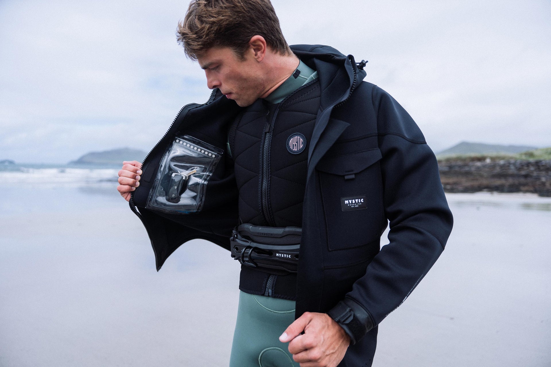 Mystic Vortex Fidlock Jacket Marketing Image 1