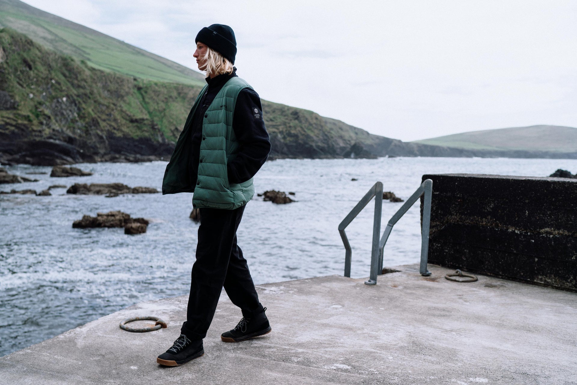 Mystic DTS Fleece Zip Thru Marketing Image 3