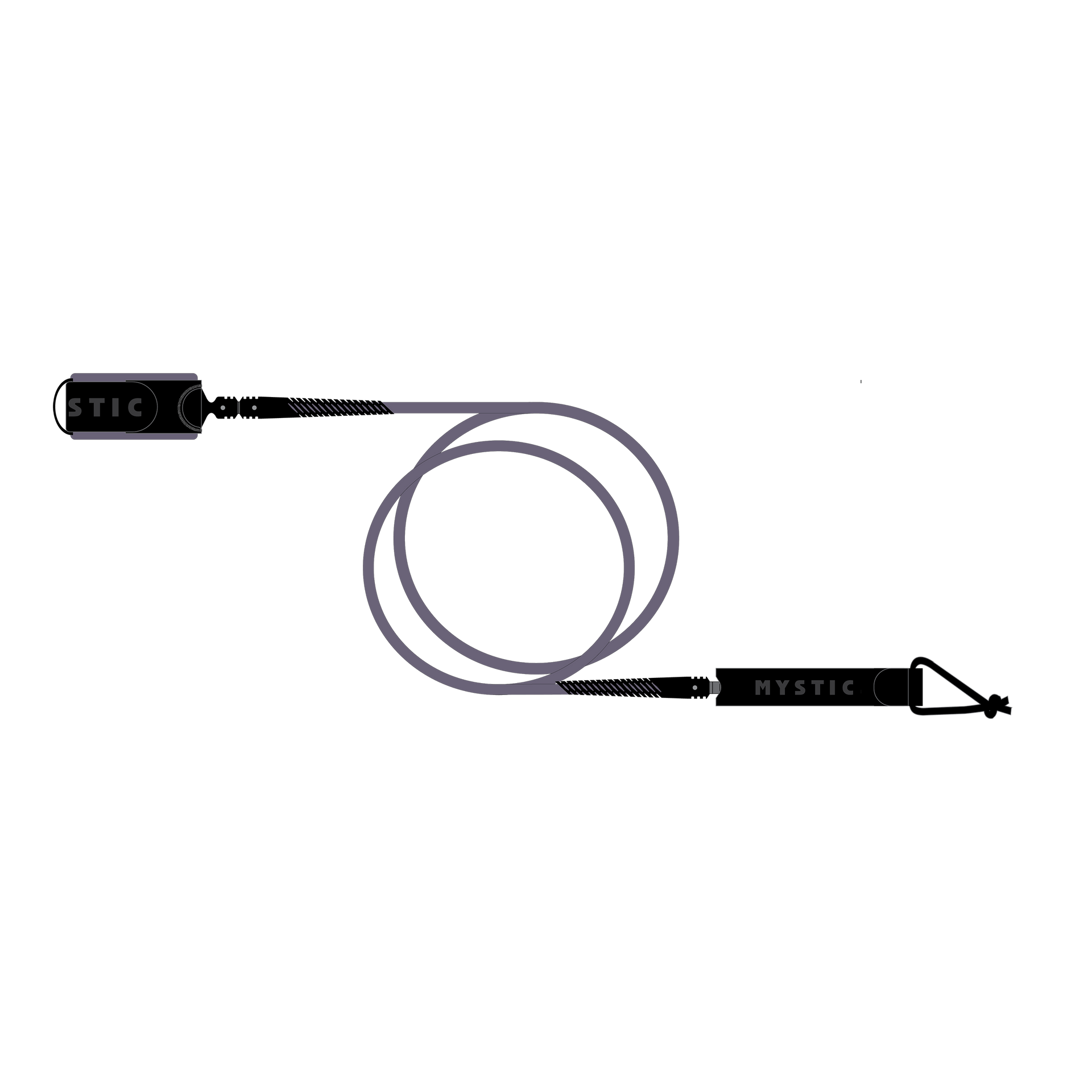 Mystic Surf Leash Pastel Lilac 2
