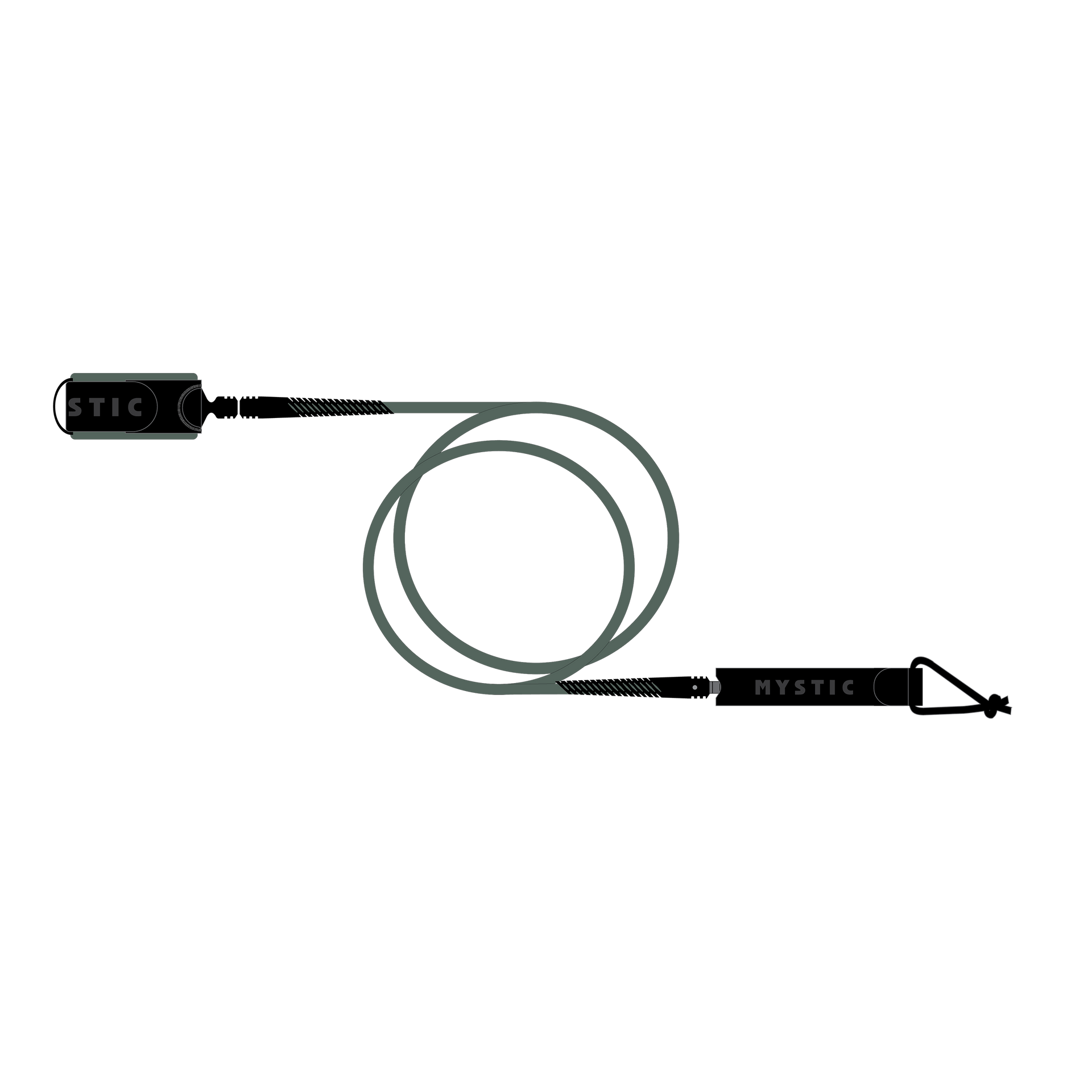 Mystic Surf Leash Dark Olive 2