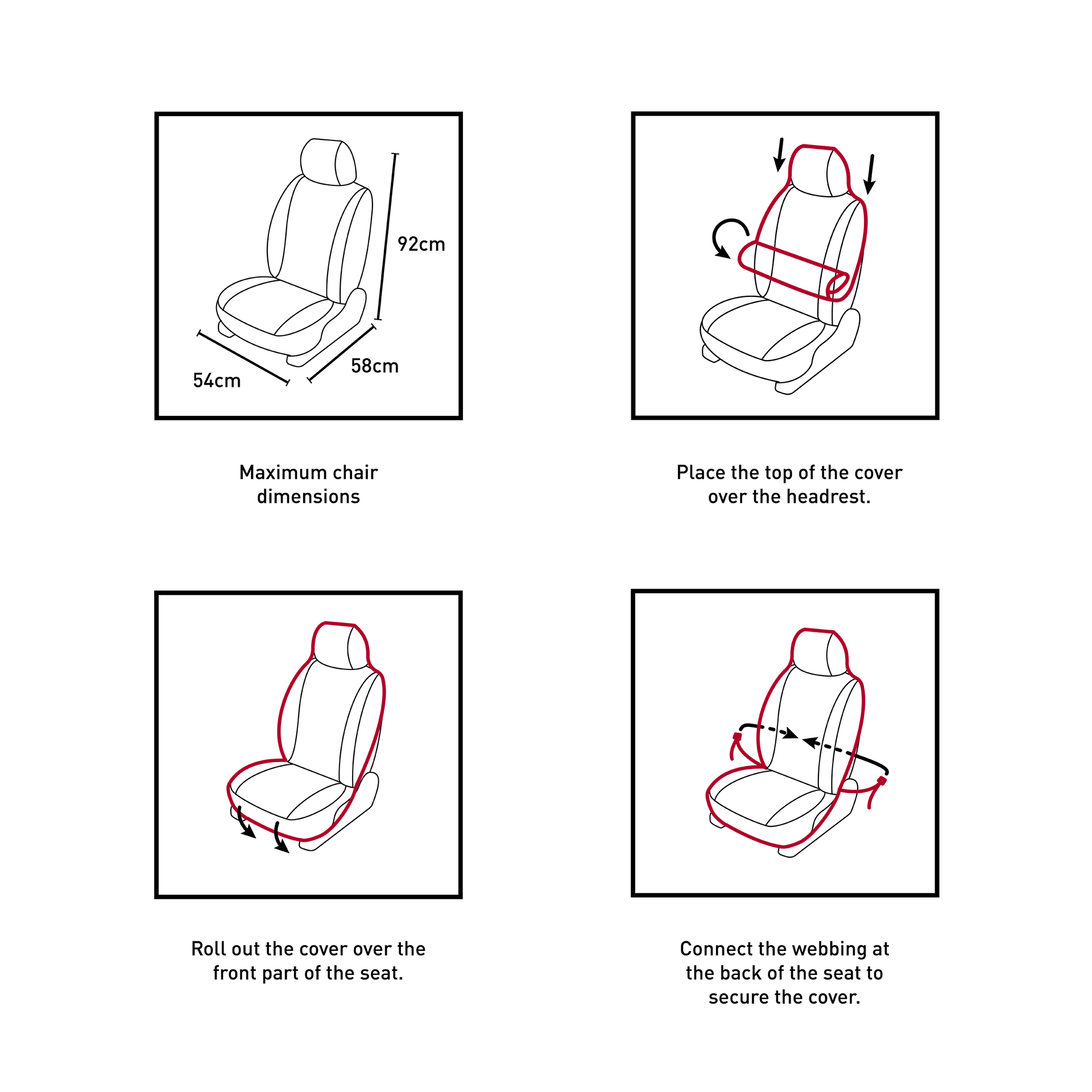 Mystic Car Seat Cover Black 2