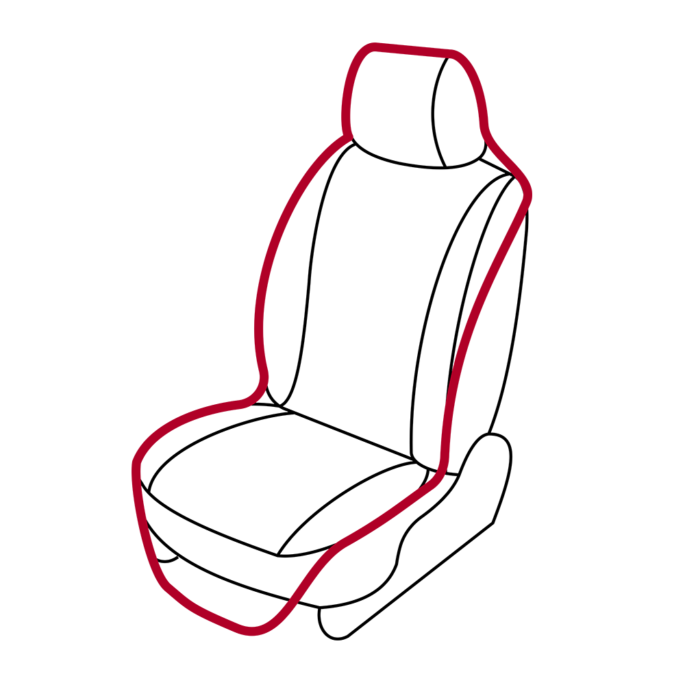 Mystic Car Seat Roll Cover Black 1