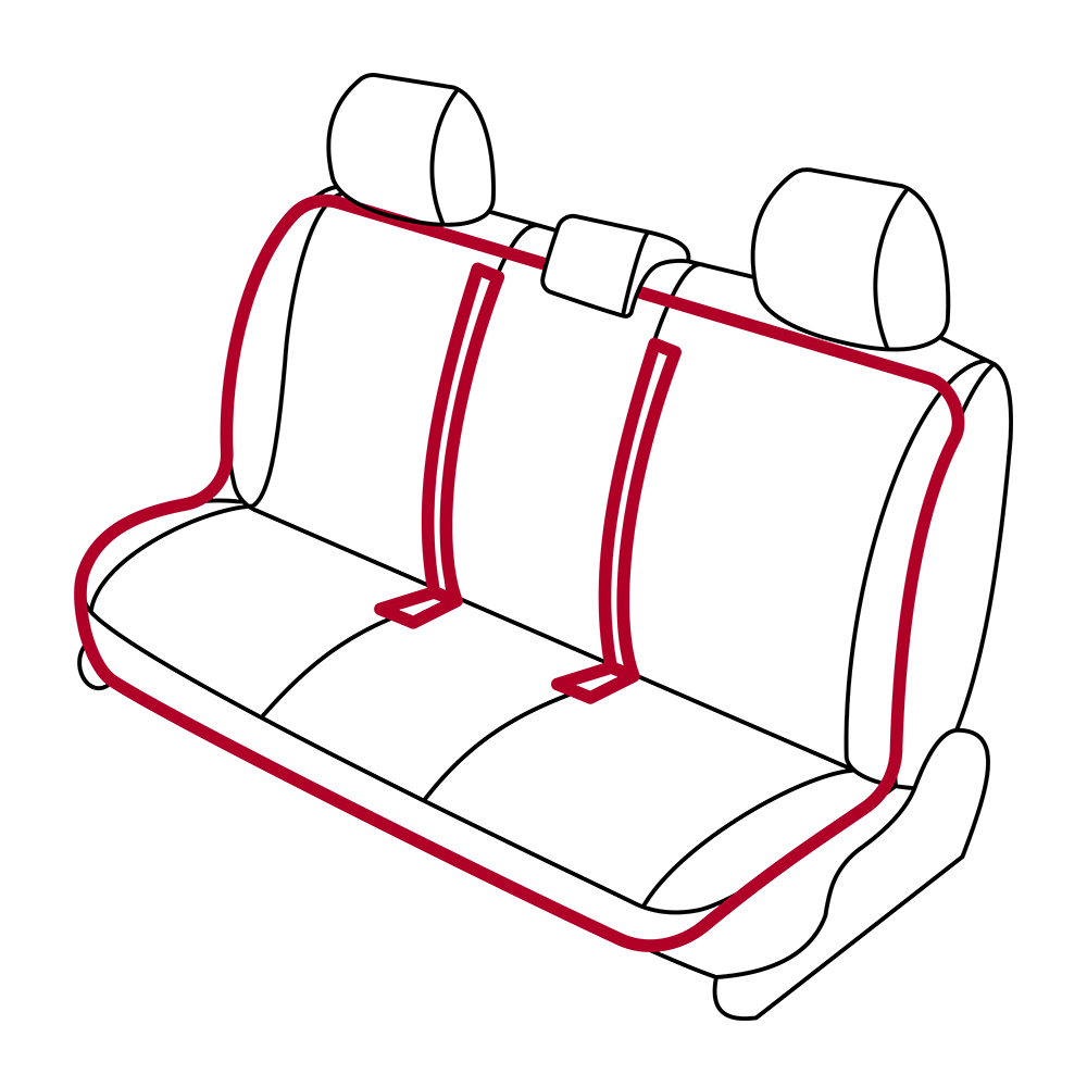 Mystic Car Seat Roll Cover Black 1