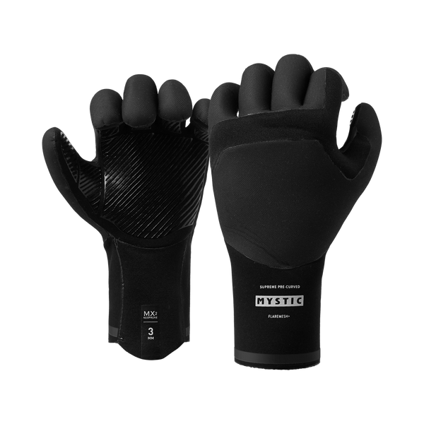 Mystic Roam Glove 3mm 5Finger Precurved - - Black