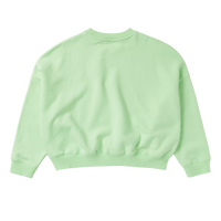 Mystic Dropped Shoulder Crew Lime Green 2
