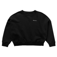 Mystic Dropped Shoulder Crew Black 1