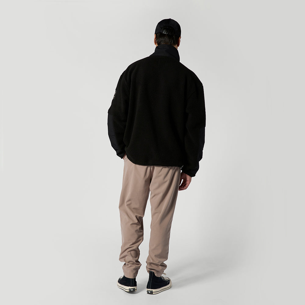 Mystic DTS Fleece Half Zip Black 4