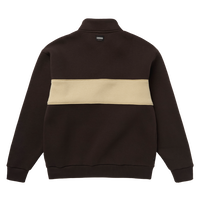 Mystic Slate Half Zip Dark Brown 2