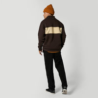 Mystic Slate Half Zip Dark Brown 4