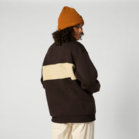 Mystic Slate Half Zip Dark Brown 8
