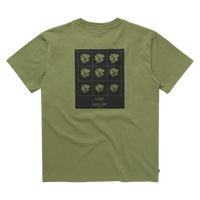 Mystic Pansy Tee Olive Green 2