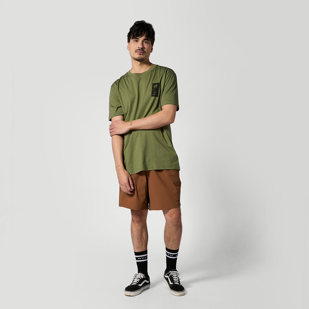 Mystic Pansy Tee Olive Green 3