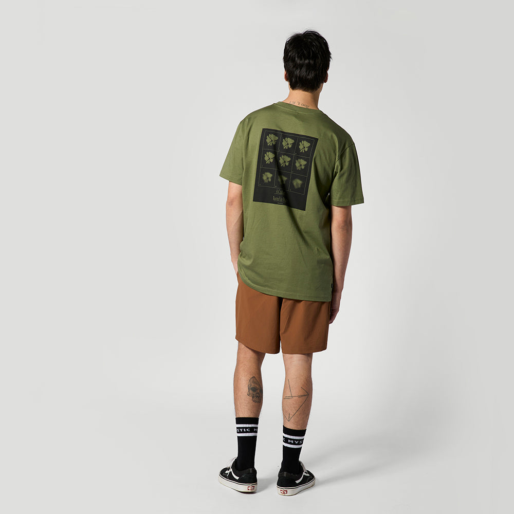 Mystic Pansy Tee Olive Green 4