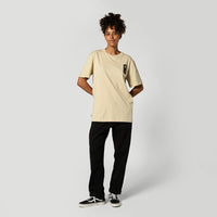 Mystic Pansy Tee Pale Khaki 7