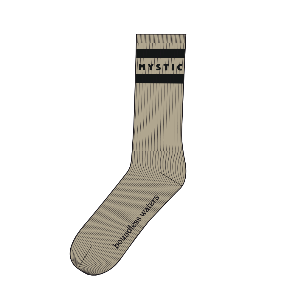 Mystic Brand Season Socks Pale Khaki 1
