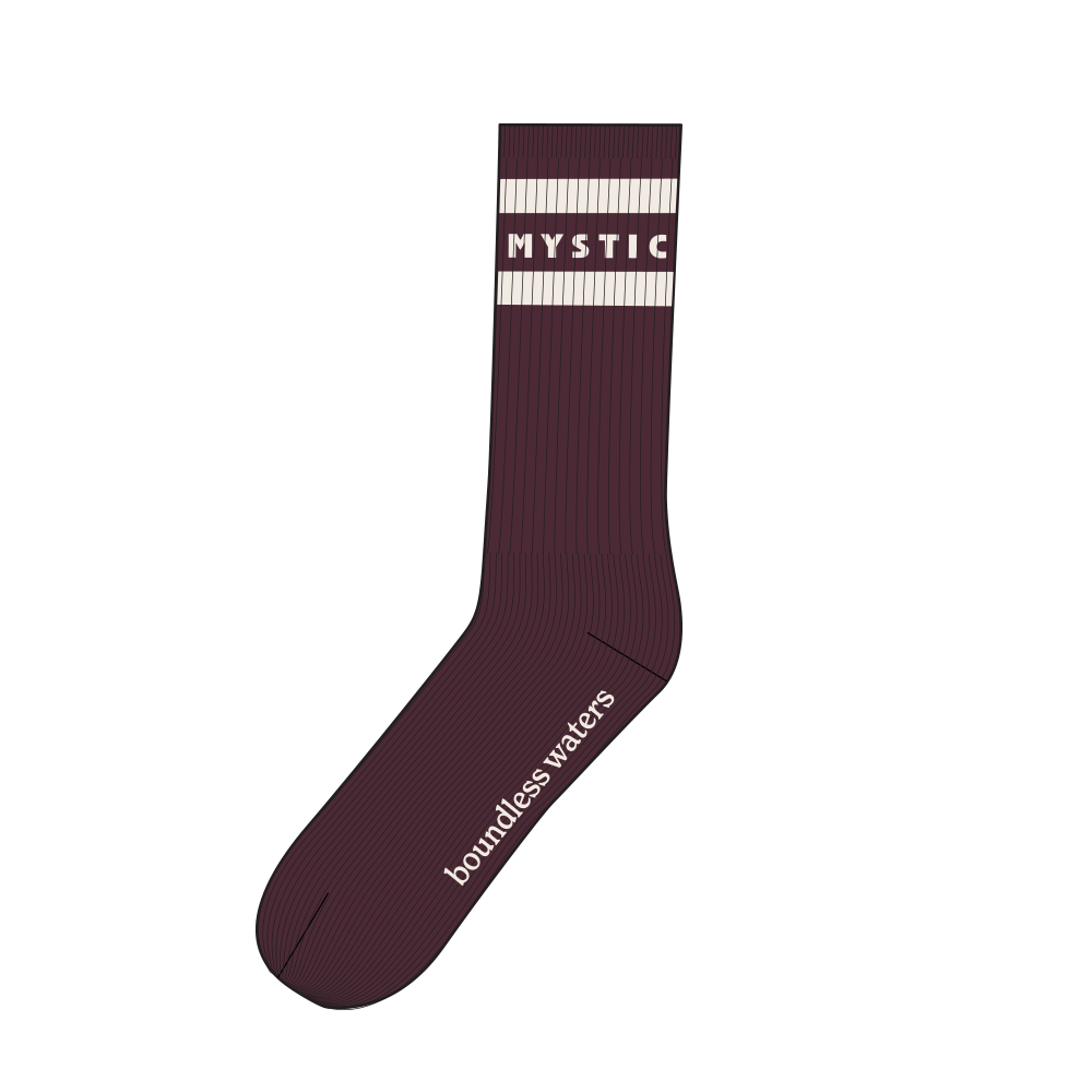 Mystic Brand Season Socks Oxblood Red 1